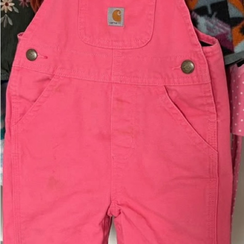 Carhartt Kids Pink Overalls